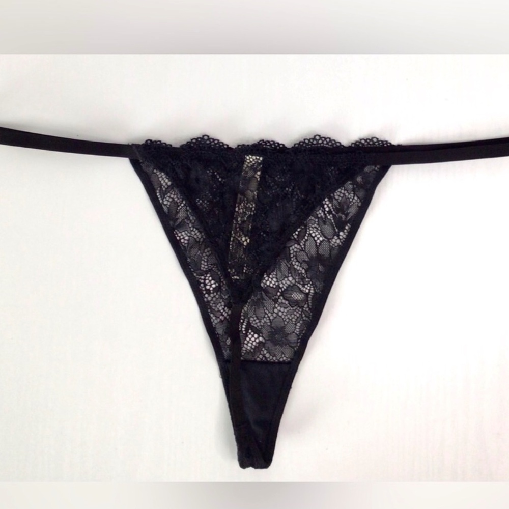 New Free People Intimates Black Thong